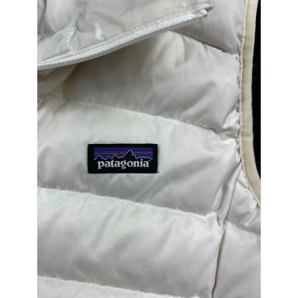 Patagonia Girls Down Sweater Vest White Puffer XL 14 68226FA14